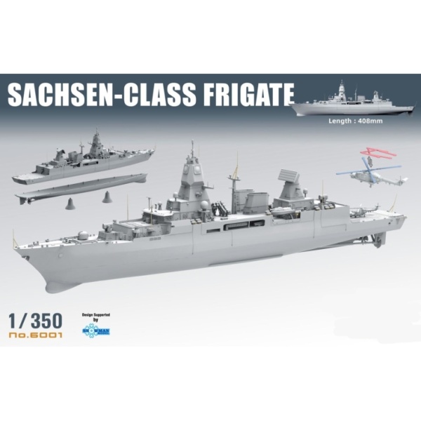 ТА6001 1/350 SACHSEN-CLASS FRIGATE 3 IN 1