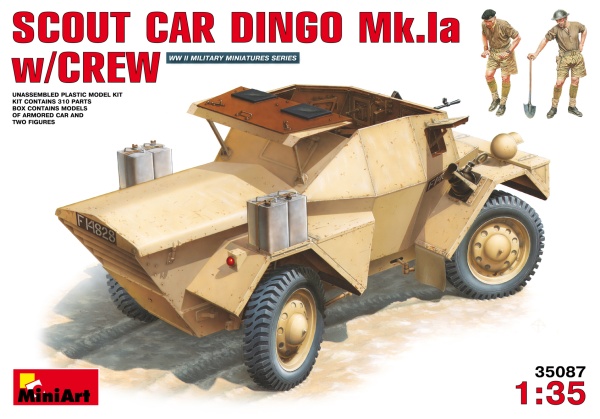 MA35087 1/35 Разведывательный бронеавтомобиль Dingo Mk 1a  с экипажем