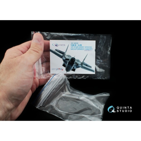 QC48008 Набор остекления МиГ-29 (все одноместные модификации) (для модели GWH)