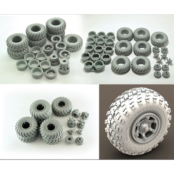 B35103 Набор колес Ви-3 для КраЗ (6 шт плюс запаска)