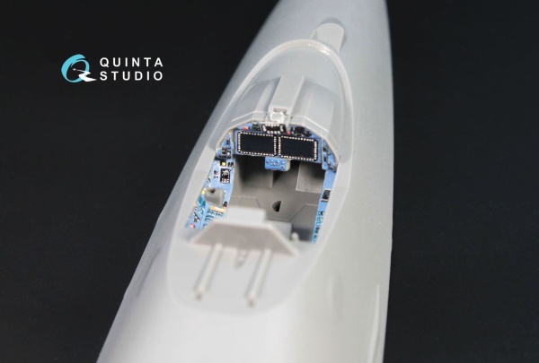 QD72004 1/72 3D Декаль интерьера кабины Су-57 (для модели Звезда 7319) (серые и голубые панели) (пер