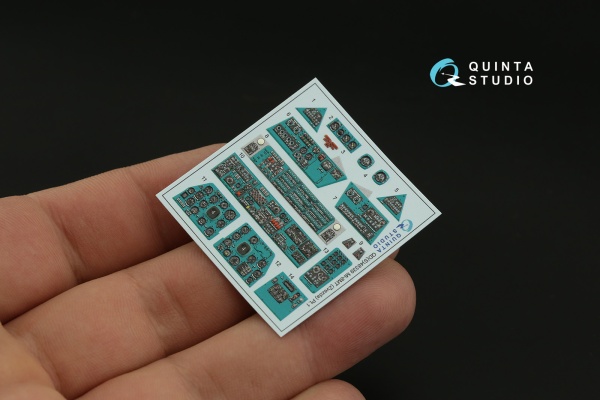 QDS-48339 1/48 3D Декаль интерьера кабины Ми-8МТ (Звезда) (Малая версия)