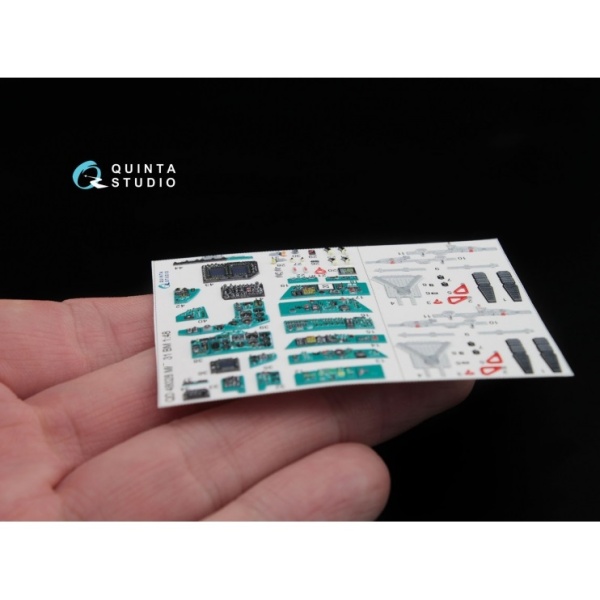 QD48028 3D Декаль интерьера кабины МиГ-31БМ (для модели AMK)
