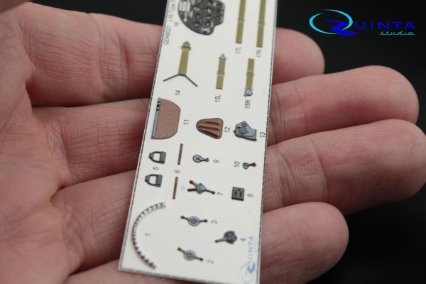 QD48009 1/48 3D Декаль интерьера кабины И-16 тип 18/24 (для любых моделей)