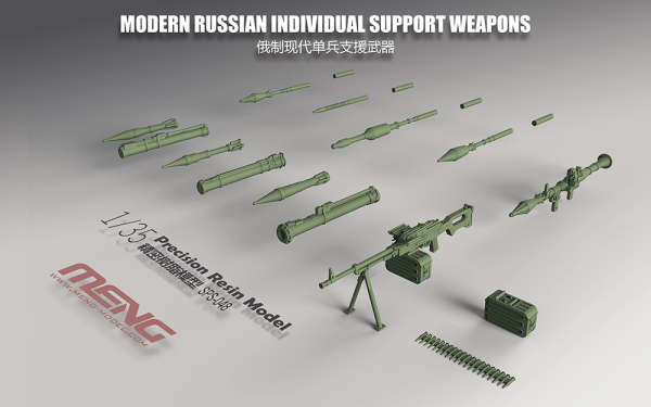 SPS-048 1/35 Modern Russian Individual Support Weapons