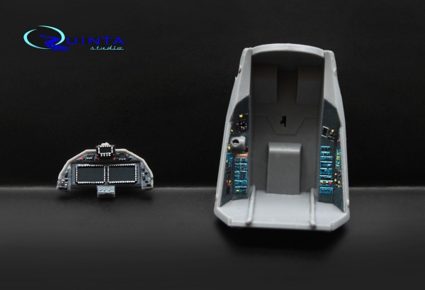 QD72004g 1/72 3D Декаль интерьера кабины Су-57 (для модели Звезда 7319) (серые панели)