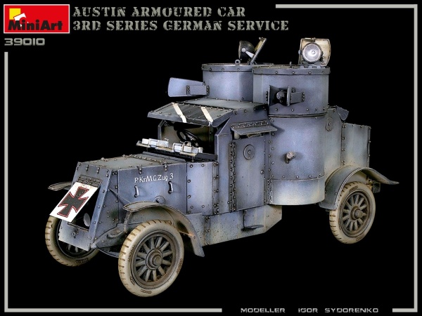 MA39010 Бронеавтомобиль AUSTIN 3 серии с интерьером. Германия, Австро-Венгрия, Финляндия.