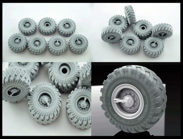 B35048 Набор колес ИД-П284 для автомобиля Ур-4320 (6шт плюс запаска)