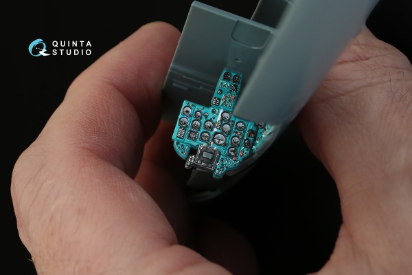 QD48077 1/48 3D Декаль интерьера кабины МиГ-21ПФМ (изумрудные панели) (для модели Eduard)