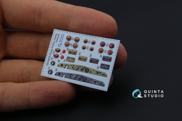 QD35025 1/35 3D Декаль интерьера кабины для Krupp Protze (для модели Tamiya)