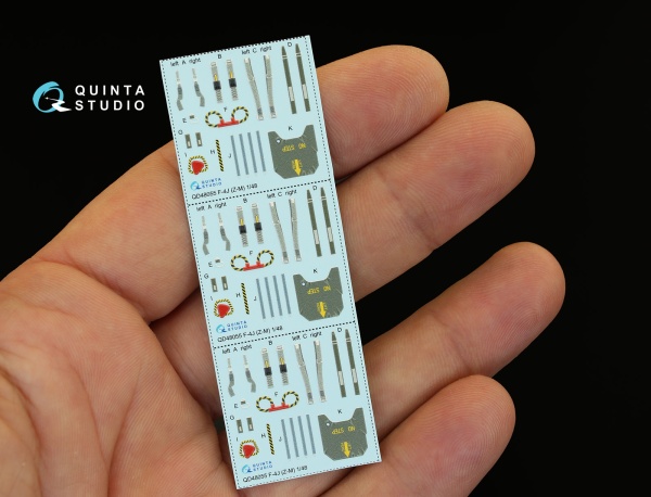 QD48055 1/48 3D Декаль интерьера кабины F-4J (для модели ZM SWS)