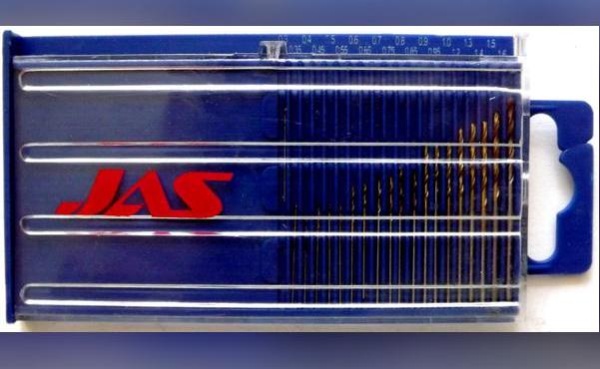 4274 Мини-сверла, диаметр 0,3 - 1,6 мм, набор, 20 шт., HSS 4341, нитрид-титановое покрытие