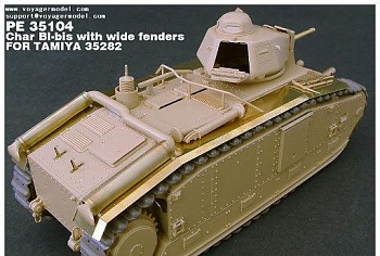 PE35104 Photo Etched set for 1/35 Char BI-bis with wide fenders(For TAMIYA 35282) 