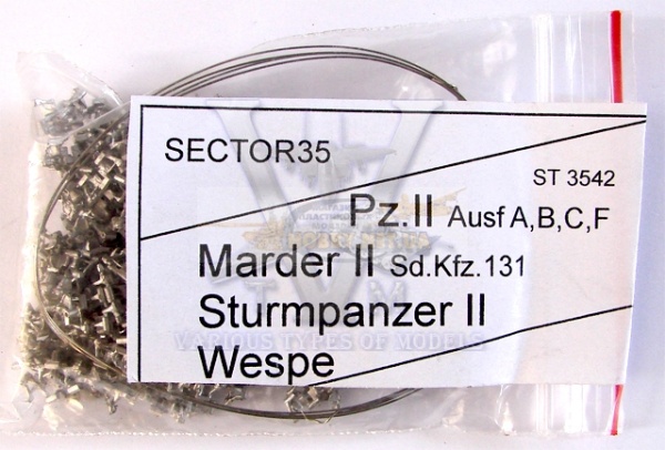 ST3542 Pz.II(A,B,C,F),MarderII(Sd.Kfz.131) SturmpanzerII, Wespe