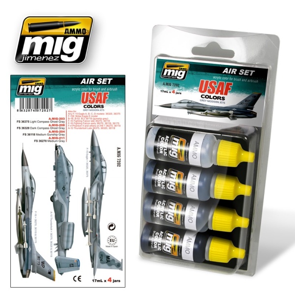 AMIG7202 USAF SET 1: GREY MODERN JETS AMIG7202 USAF SET 1: GREY MODERN JETS