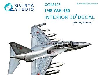 QD48157 1/48 3D Декаль интерьера кабины Як-130 (для модели KittyHawk)