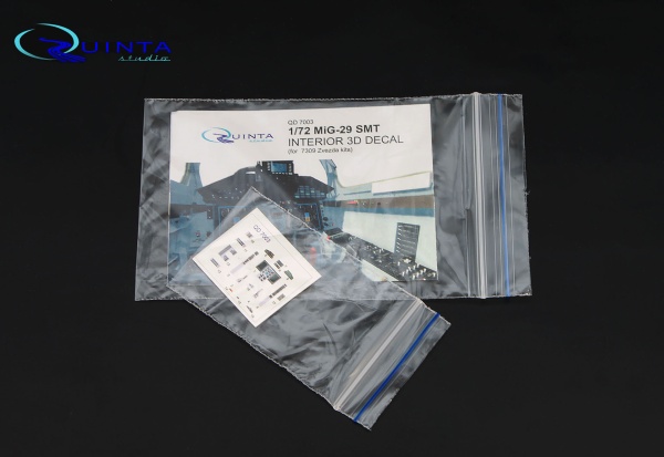 QD72003 1/72 3D Декаль интерьера кабины МиГ-29 СМТ (для модели Звезда 7309)