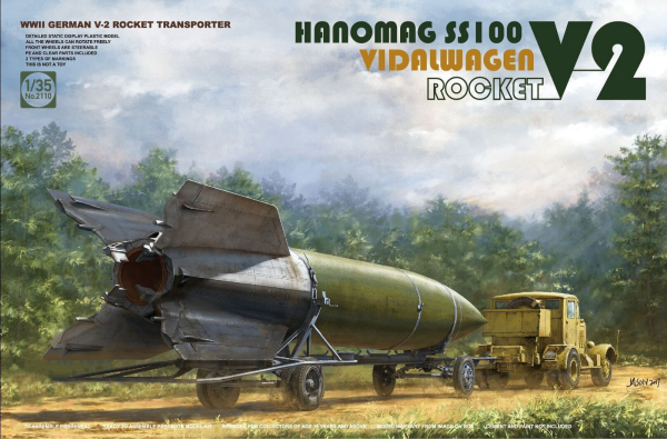 ТА2030 1/35 WWII German V-2 Rocket Transporter/Erector Meillerwagen+Hanomag SS100