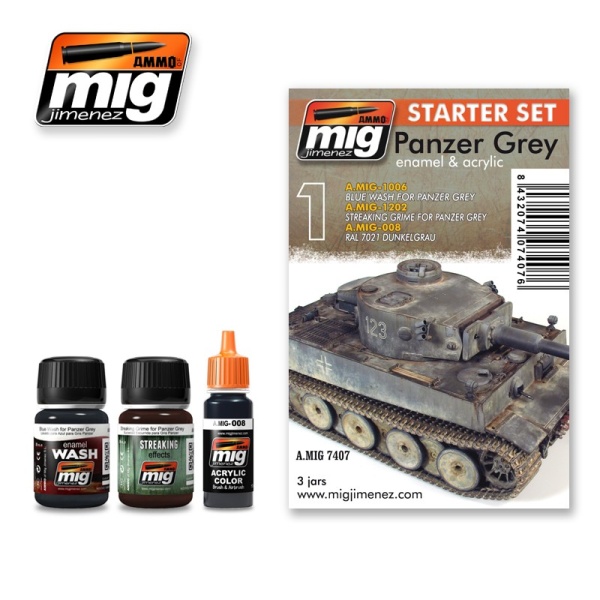 AMIG7407 PANZER GREY SET (Набор: 1006, 1202, 008) AMIG7407 PANZER GREY SET (Набор: 1006, 1202, 008)