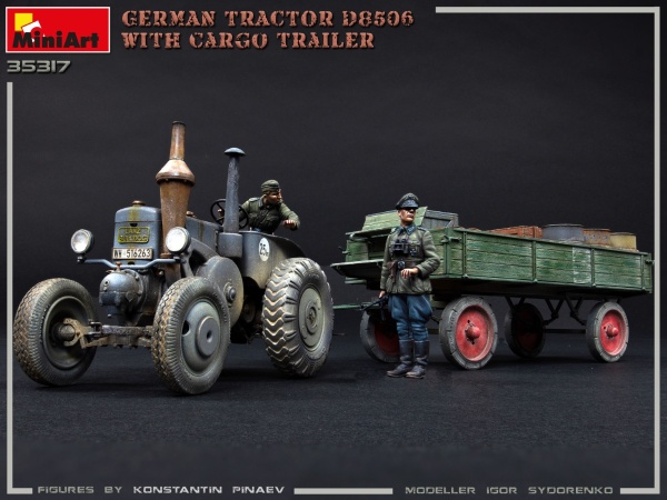 MA35317 Немецкий трактор D8506 с прицепом