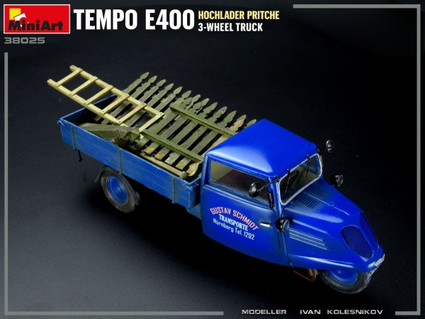 MA38025 "Tempo E400 Hochlader Pritsche 3-Wheel Truck"