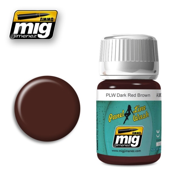 AMIG1605 PLW DARK RED BROWN (Специальная панельная смывка создана чтобы затемнять красный цвет на вс AMIG1605 PLW DARK RED BROWN (Специальная панельная смывка создана чтобы затемнять красный цвет на вс