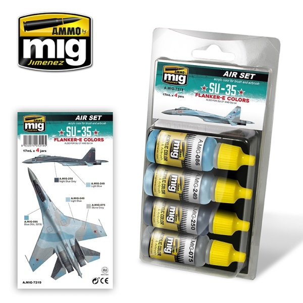 AMIG7219 SU-35 FLANKER-E COLORS AMIG7219 SU-35 FLANKER-E COLORS