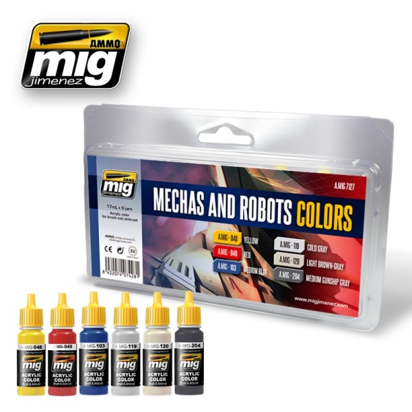 AMIG7127 Цвета для Роботов и Мехов (ROBOTS & MECHAS COLORS) AMIG7127 Цвета для Роботов и Мехов (ROBOTS & MECHAS COLORS)
