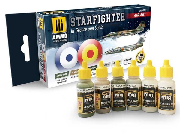AMIG7232 SET STARFIGHTER in Greece and Spanish services AMIG7232 SET STARFIGHTER in Greece and Spanish services