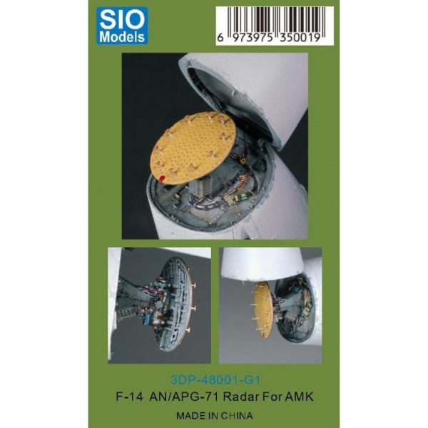 48001-G1 SIO MODLES 1/48 F-14D APG-71 Radar for AMK