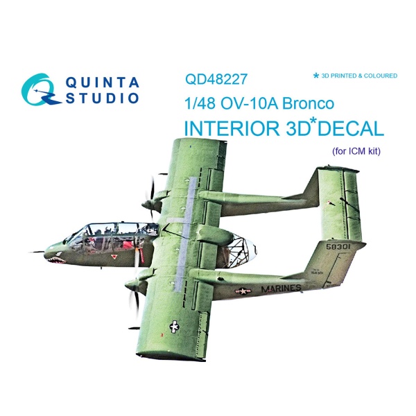 QD48227 1/48 3D Декаль интерьера кабины OV-10A (для модели ICM)