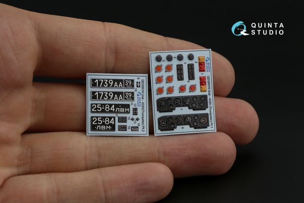 QD35019 3D Декаль интерьера кабины Урал-4320 (Трубач)