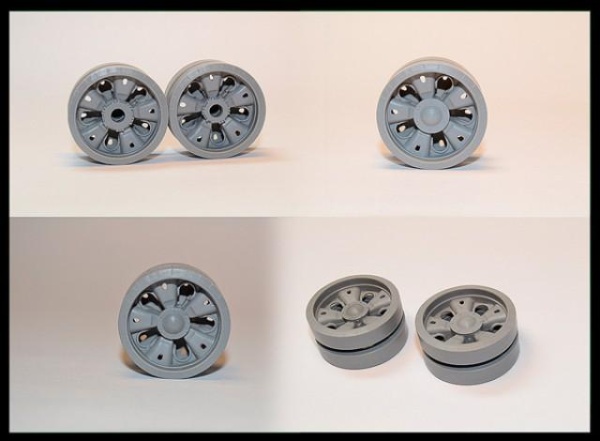 B35054 T-54A/ T-54B/ T-55 (ранняя) комплект опорных катков со стандартной ступицей 20шт.