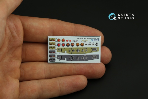 QD35056 1/35 3D Декаль интерьера кабины Horch 108 typ 40 (ICM)