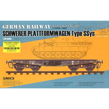 35A02-A 1/35 метал GERMAN RAILWAY SCHWERER PLATTFORMWAGEN Type SSys