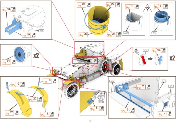 A35-001 Lanchester Photoetch Set