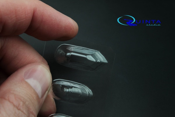 QC48009 1/48 Набор остекления И-16 (все одноместные модификации) (для любых моделей), 3 шт