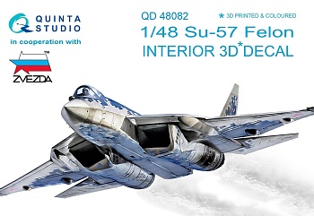 QD48082 3D Декаль интерьера кабины Су-57 (для модели Звезда)