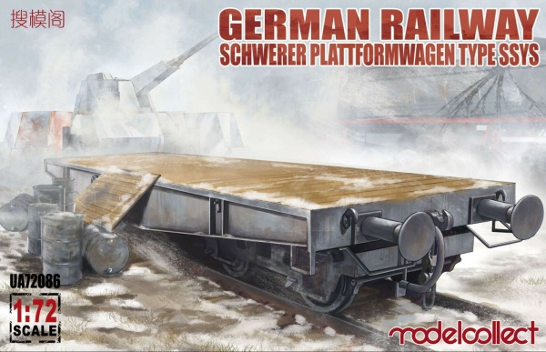 UA72086 German Railway Schwerer Plattformwagen Type SSys