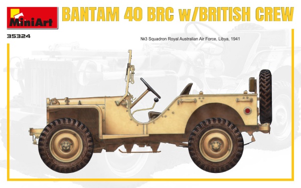MA35324 1/35 Британский джип BANTAM 40 BRC с экипажем. Специальное издание