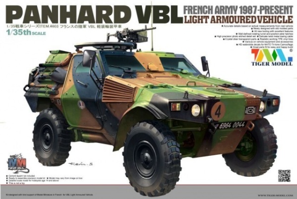 4603 1/35 FRENCH ARMY 1987-PRESENT PANHARD VBL LIGHT ARMOURED VEHICLE