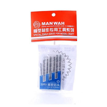 MW-2164 стальные высокоскоростные стальные сверла (1,8 мм-3,0 мм; 7 шт.)