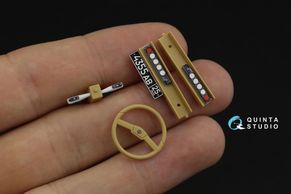 QD35026 1/35 3D Декаль интерьера кабины Урал 63095 Тайфун-У (для модели RPG-model)