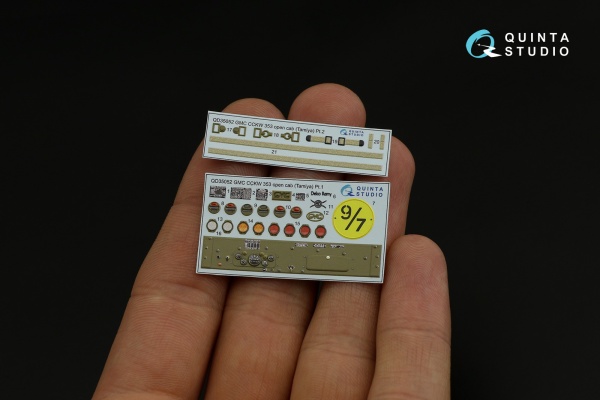 QD35052 1/35 3D Декаль интерьера кабины GMC CCKW 353 (open cab) (Tamiya)