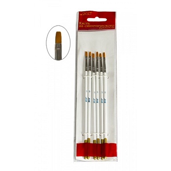 3623 Кисть из синтетического волоса, плоская № 3