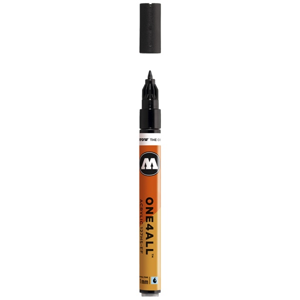 127101 Маркер MOLOTOW 127HS-EF ONE4ALL #180 Черный 1 мм 127101 Маркер MOLOTOW 127HS-EF ONE4ALL #180 Черный 1 мм