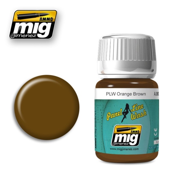 AMIG1616 PLW ORANGE BROWN (Смывка для затемнения любых желтых поверхностей на таких моделях как робо AMIG1616 PLW ORANGE BROWN (Смывка для затемнения любых желтых поверхностей на таких моделях как робо