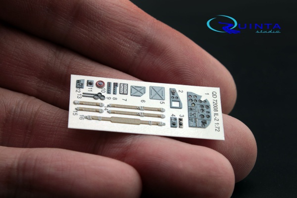 QD72008 1/72 3D Декаль интерьера кабины Ил-2 (для модели Tamiya)