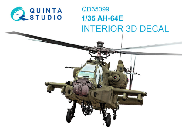 QD35099 1/35 3D Декаль интерьера кабины AH-64E (Takom)