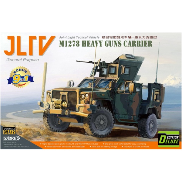 35A12-D 1/35 JLTV M1278 HEAVY GUNS CARRIER - Deluxe Edition